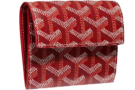 goyard wallet womens red|Goyard marigny wallet price.